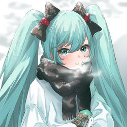 This is a pixiv picture whose title is 雪だるま作り.