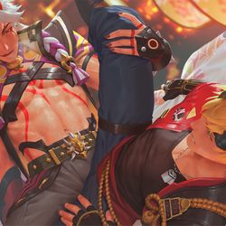 This is a pixiv picture whose title is 一斗 x トーマ.
