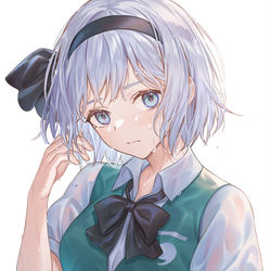 This is a pixiv picture whose title is 濡れ妖夢.