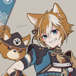This is a pixiv picture whose title is ゴロー祈願.