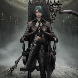 This is a pixiv picture whose title is skeb06_FF14自キャラで時計塔のマリアの格好をさせる.