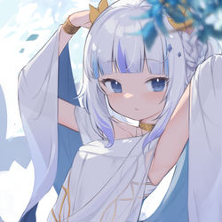 This is a pixiv picture whose title is gura dress.