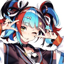 This is a pixiv picture whose title is ピース.