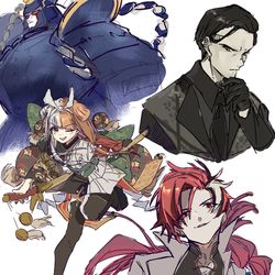 This is a pixiv picture whose title is fgo 最近の落書き✍️.