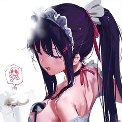 This is a pixiv picture whose title is 失敗したメイドさん.