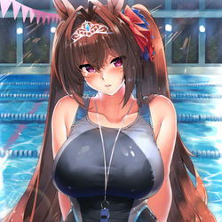 This is a pixiv picture whose title is 競泳水着ダスカ.