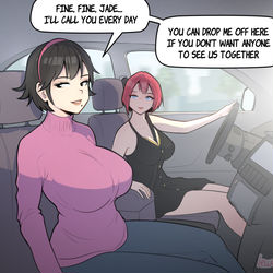This is a pixiv picture whose title is On the way home- Alison and Jade.