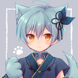 This is a pixiv picture whose title is 猫耳いすみん！.