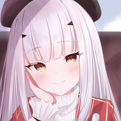 This is a pixiv picture whose title is 「はい、あーん」のメリュ子.