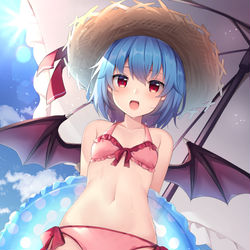 This is a pixiv picture whose title is 水着レミリア.