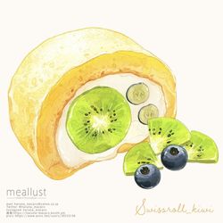 This is a pixiv picture whose title is Swiss roll_kiwi.