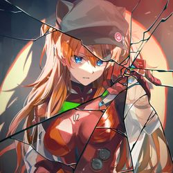 This is a pixiv picture whose title is 割れた鏡.