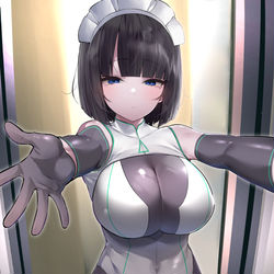 This is a pixiv picture whose title is お出迎え機能付きメイドロイド.