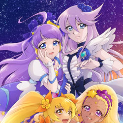 This is a pixiv picture whose title is 月と太陽.
