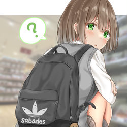 This is a pixiv picture whose title is スカート捲りあげJK.