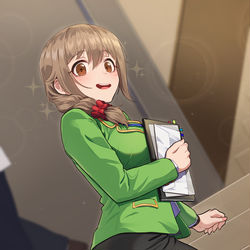 This is a pixiv picture whose title is 夕方に時間あるかという質問に、うれしそうなちひろさん。.