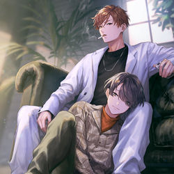 This is a pixiv picture whose title is 商業BLのお知らせ.