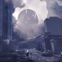 This is a pixiv picture whose title is Giant's Eye.