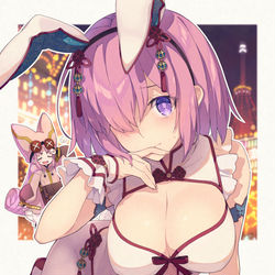 This is a pixiv picture whose title is チャイナバニーマシュ.