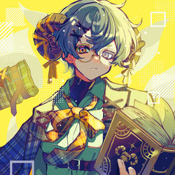 This is a pixiv picture whose title is 羊の司書.
