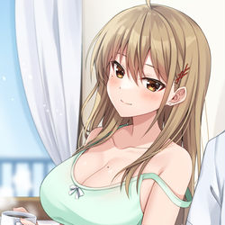 This is a pixiv picture whose title is 「今日は、２人きりだね？」.