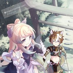 This is a pixiv picture whose title is 行きましょう、ゴロー。稲妻中のオニカブトムシを捕り尽くしますよ.
