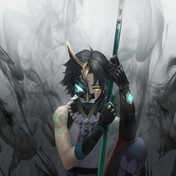 This is a pixiv picture whose title is 魈.