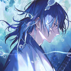 This is a pixiv picture whose title is 龍馬危機一髪.