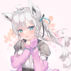 This is a pixiv picture whose title is ほわいとぶりにゃん.