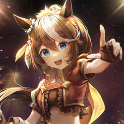 This is a pixiv picture whose title is トウカイテイオー.