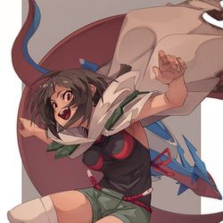 This is a pixiv picture whose title is ヒガナ.