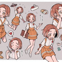 This is a pixiv picture whose title is アンミラで働く龍崎薫.