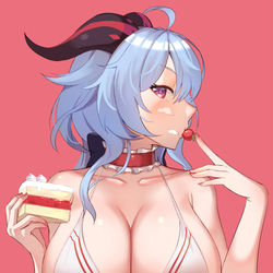 This is a pixiv picture whose title is 甘雨♥♥.