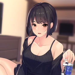 This is a pixiv picture whose title is 酒飲みお姉さん。.