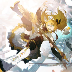 This is a pixiv picture whose title is 炉心融解.