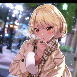 This is a pixiv picture whose title is 「もう少し…一緒にいたい」.
