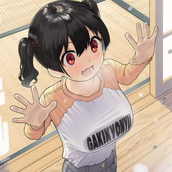 This is a pixiv picture whose title is ガキ巨乳💢79.