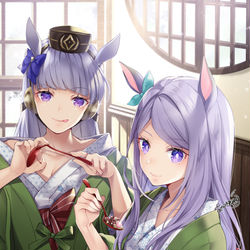 This is a pixiv picture whose title is 『温泉といえば甘味ですわ』.