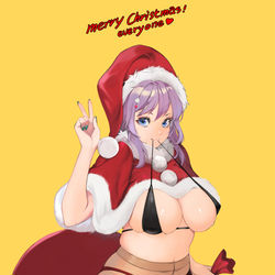 This is a pixiv picture whose title is Santa girl.
