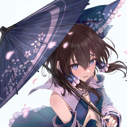 This is a pixiv picture whose title is 青霊夢.