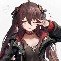 This is a pixiv picture whose title is 「似合うかな？えへへ～」.