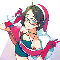 This is a pixiv picture whose title is クリスマスザキ.