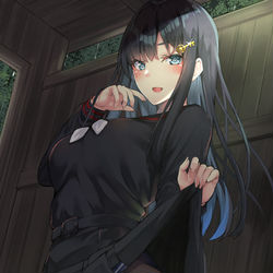 This is a pixiv picture whose title is そんな食い入るように見ちゃって笑.