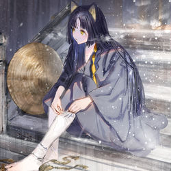 This is a pixiv picture whose title is 初雪.