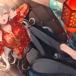 This is a pixiv picture whose title is 午睡.