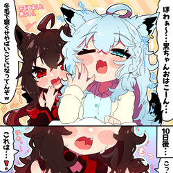 This is a pixiv picture whose title is 冬毛到来.