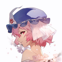 This is a pixiv picture whose title is 幽々子.