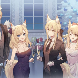 This is a pixiv picture whose title is party.