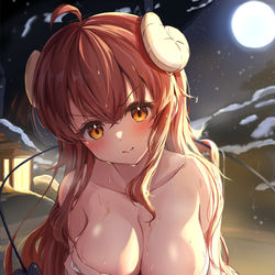 This is a pixiv picture whose title is まぞく温泉.