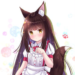 This is a pixiv picture whose title is 長門メイド❤.
